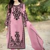 Mystical Pink Color Georgette Embroidery Sequins Sharara Suit