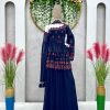 Nice Blue Color Georgette Thread Sequence Work Salwar Suit