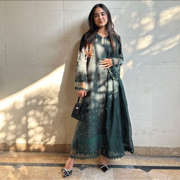 Nice Navy Blue Color Georgette Embroidery Sequence Salwar Suit