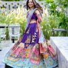 Nice Royal Blue Color Chant Kalamkari Printed Lehenga Choli