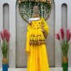 Nice Yellow Color Georgette Thread Sequence Work Salwar Suit