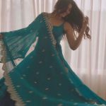 Pretty Blue Color Chinon Embroidery Sequence Anarkali Suit