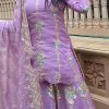 Special Violet Color Foix Georgette Embroidery Work Salwar Suit