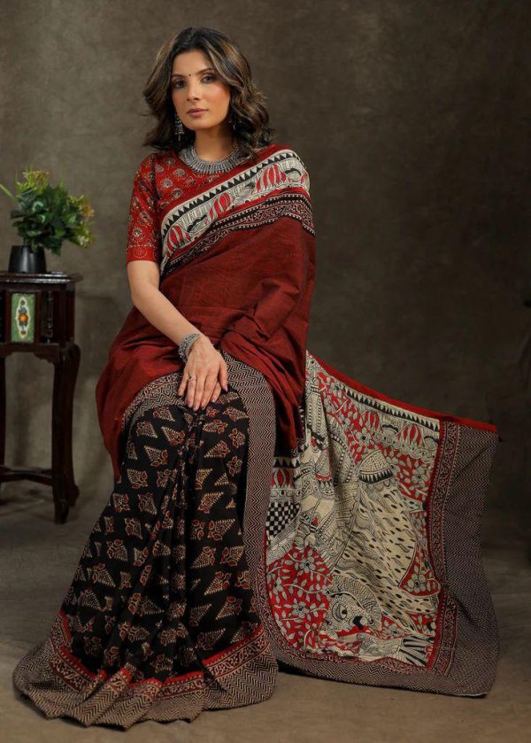 Sublime Black Color Georgette Digital Printed All Over Saree