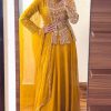 Beautiful Yellow Color Georgette Embroidery Lehenga Choli