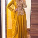 Beautiful Yellow Color Georgette Embroidery Lehenga Choli