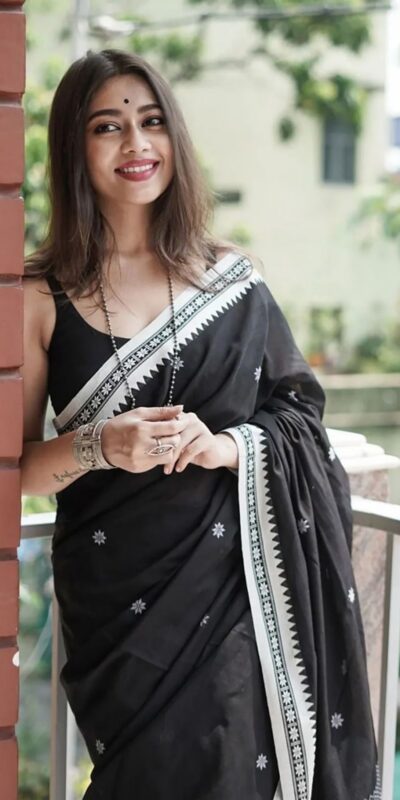KP 5074 Black Color Soft Lilan Slab Weaving Work Saree Casual, Party Wear, Wedding, Events Etc. Expected Delivery 4-6 Working Days @1449/- | Bollywood Sarees, Creative Sarees, Designer Sarees, Embroidered Sarees, Ethnic Saree, Modern Digital sarees, Party Wear Sarees, Sarees