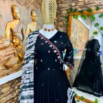 Elegant Black Color Georgette Embroidery Sequence Gown