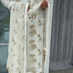 Special White Georgette Embroidery Sequence Salwar Suit