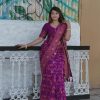 Sublime Purple Color Banarasi Soft Silk Ordinary Design Saree