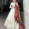 LNB 1500 White Color Georgette Lucknowi Paper Mirror Lehenga Choli Festive Party Wedding, Events etc. Delivery 4-6 Working Days @3499/- | Bollywood Lehenga, Creative Lehenga, Designer Lehenga, Embroidered Lehenga, Lehenga, Party Wear Lehenga