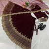 Fancy Maroon Color Georgette Embroidery Lehenga Choli