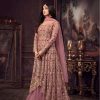Fine Pink Color Heavy Net Embroidery Sequence Salwar Suit