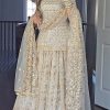 Graceful Golden Color Sequence Multi Needle Work Lehenga Choli