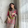 Hansika Motwani Pink Color Georgette Embroidery Salwar Suit
