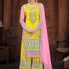 Sublime Yellow Color Heavy Georgette Embroidery Salwar Suit