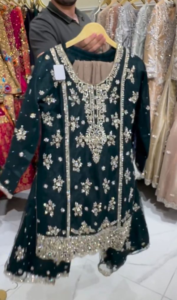 Superb Green Color Georgette Embroidery Salwar Suit