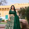 Pretty Green Color Tussar Silk Floral & Foil Printed Lehenga Choli