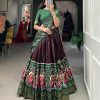 LNB 1623 Brown Color Fabulous Dola Silk Patola Print And Foil Work Lehenga Choli Wedding, Festive, Events Expected Delivery 4-6 Working Days@2199/- Only | Creative Lehenga, Bollywood Lehenga, Designer Lehenga, Embroidered Lehenga, Lehenga, Party Wear Lehenga