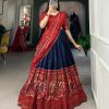 LNB 1623 Navy Blue Color Fabulous Dola Silk Patola Print And Foil Work Lehenga Choli Wedding, Festive, Events Expected Delivery 4-6 Working Days@2199/- Only | Creative Lehenga, Bollywood Lehenga, Designer Lehenga, Embroidered Lehenga, Lehenga, Party Wear Lehenga