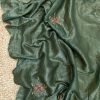 Fantastic Green Color fabric having handwork With Work Saree