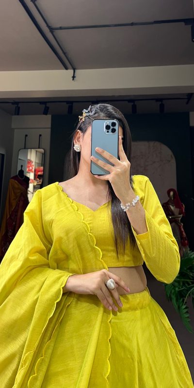 LNB 1650 Parrot Green Color Raj wadi Chanderi Silk Hand Made Flower Lehenga Choli Wedding, Party, Festive, Events Etc. Delivery 4-6 Working Days Rs 1999 | Creative Lehenga, Bollywood Lehenga, Designer Lehenga, Embroidered Lehenga, Lehenga, Party Wear Lehenga