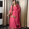 Amazing Pink Color Chinon Silk 5mm Embroidery Sequence Work Salwar Suit