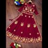 Magical Red Color Georgette With embroidery Work Style Anarkali Gown