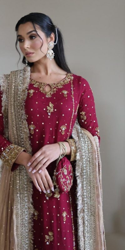 LG 1923 Red Color Faux Georgette With Sequence Handmade Moti Work Salwar Suit Casual, Wedding, Party, Festive, Events Etc.4-6 Working Days@ 2149/-only | Casual Suits, Jump Suits, Creative suits, Designer Suits, Palazzo Suits, Party Wear Suits, Patiala Suits, Salwar suit, Straight Suits