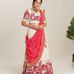 Beautiful Red Color Cotton Kalamkari Print Lehenga Choli