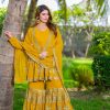 Fantastic Yellow Color Georgette 7mm Sequence Work Salwar Suit