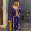 Prefect Purple Color Chinon Silk Sequence Work Salwar Suit