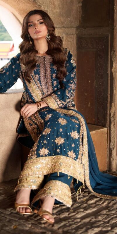 ZF 415 Navy Blue Color Georgette Sequence Work Salwar Suit Casual, Wedding, Festive, Events . Expected Delivery  4-6 Working Days @2149/- only      | Casual Suits, Jump Suits, Creative suits, Designer Suits, Palazzo Suits, Party Wear Suits, Patiala Suits, Salwar suit, Straight Suits
