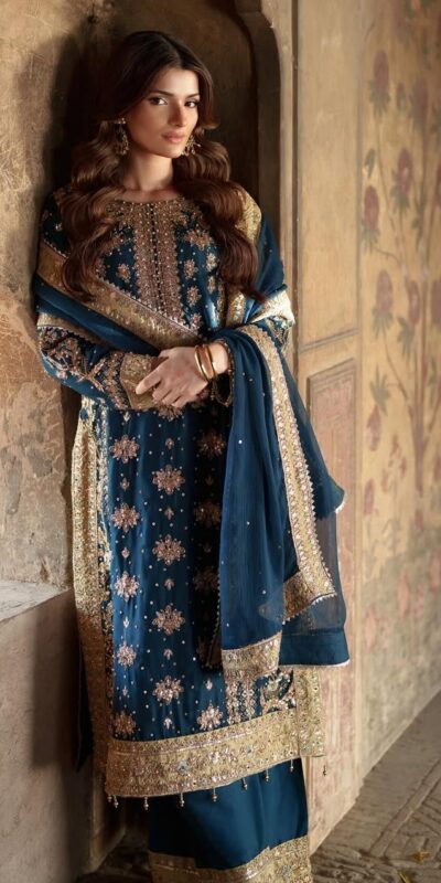 ZF 415 Navy Blue Color Georgette Sequence Work Salwar Suit Casual, Wedding, Festive, Events . Expected Delivery  4-6 Working Days @2149/- only      | Casual Suits, Jump Suits, Creative suits, Designer Suits, Palazzo Suits, Party Wear Suits, Patiala Suits, Salwar suit, Straight Suits
