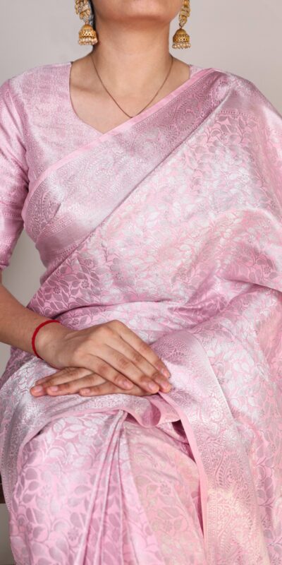 YNF 7404 Baby Pink Color Kanjivaram Zari Weaving Work Saree Casual, Wedding, Festive, Events . Expected Delivery  4-6 Working Days @1599/- only                                | Embroidered Sarees, Bollywood Sarees, Creative Sarees, Designer Sarees, Ethnic Saree, Modern Digital sarees, Party Wear Sarees, Sarees