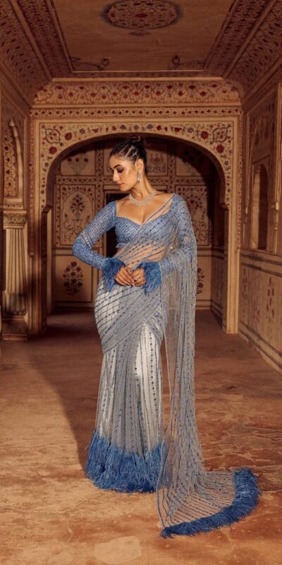 DF 3446 Firozi Color Mono Net 5mm Multy & Sequins Embroidery Work Saree Casual, Wedding, Festive, Events . Expected Delivery  4-6 Working Days @1759/- only                                                                                | Embroidered Sarees, Bollywood Sarees, Creative Sarees, Designer Sarees, Ethnic Saree, Modern Digital sarees, Party Wear Sarees, Sarees