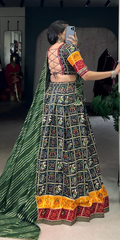 LNB 1638 Green Color Cotton Printed With Foil Work Lehenga Choli Wedding, Party, Festive, Events Etc. Delivery 4-6 Working Days Rs 1999 | Creative Lehenga, Bollywood Lehenga, Designer Lehenga, Embroidered Lehenga, Lehenga, Party Wear Lehenga