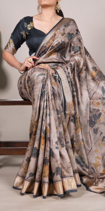 YNF 7015 Green Color Tussar Silk With Viscose Border Printed Saree Casual, Wedding, Festive, Events . Expected Delivery  4-6 Working Days @1699/- only                                                                                | Embroidered Sarees, Bollywood Sarees, Creative Sarees, Designer Sarees, Ethnic Saree, Modern Digital sarees, Party Wear Sarees, Sarees