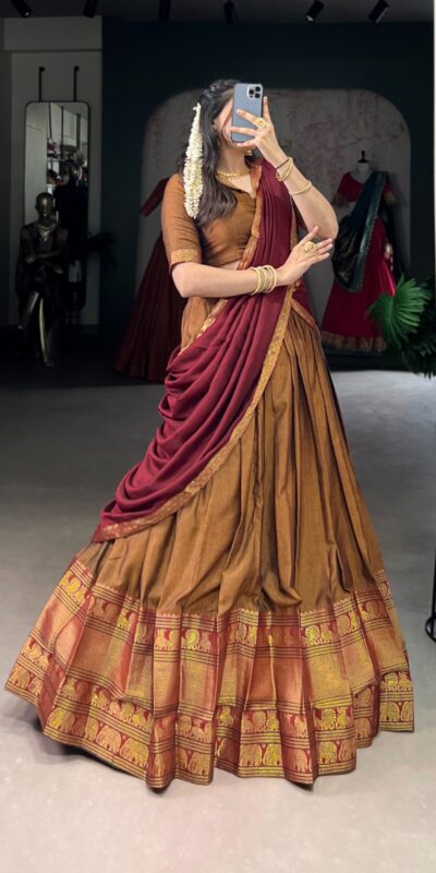 LNB 2040 Mustard Color Narayan Pet Zari Weaving Lehenga Choli Choli Festive Party Wedding, Events etc. Delivery 4-6 Working Days @1899/- | Creative Lehenga, Bollywood Lehenga, Designer Lehenga, Embroidered Lehenga, Lehenga, Party Wear Lehenga