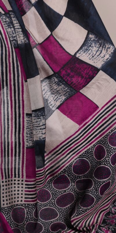 YNF 7045 Navy Blue Color Polyester Viscose Chanderi Printed Border Saree Casual, Wedding, Festive, Events . Expected Delivery  4-6 Working Days @1499/- only                                | Embroidered Sarees, Bollywood Sarees, Creative Sarees, Designer Sarees, Ethnic Saree, Modern Digital sarees, Party Wear Sarees, Sarees