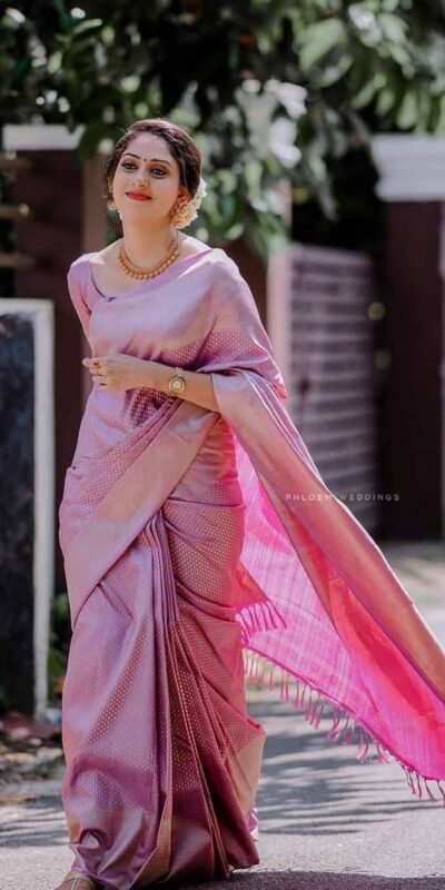 KP 3075 Pink Soft Lichi Silk Whit Designer Jacquard Work in Saree it Grab for ₹1399. Delivery 4-6 Working Days. Shop now. | Embroidered Sarees, Bollywood Sarees, Creative Sarees, Designer Sarees, Ethnic Saree, Modern Digital sarees, Party Wear Sarees, Sarees