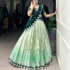 Pista Zari Kota Thread Lehenga Choli