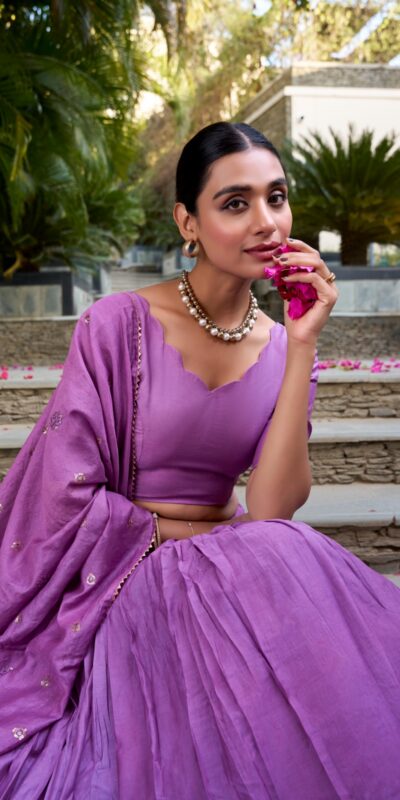 LNB 1906 Purple Color Pure Chanderi Plain With Zari Weaving Work Border Lehenga Choli Wedding, Party, Festive, Events Etc. Delivery 4-6 Working Days Rs 1999 | Creative Lehenga, Bollywood Lehenga, Designer Lehenga, Embroidered Lehenga, Lehenga, Party Wear Lehenga