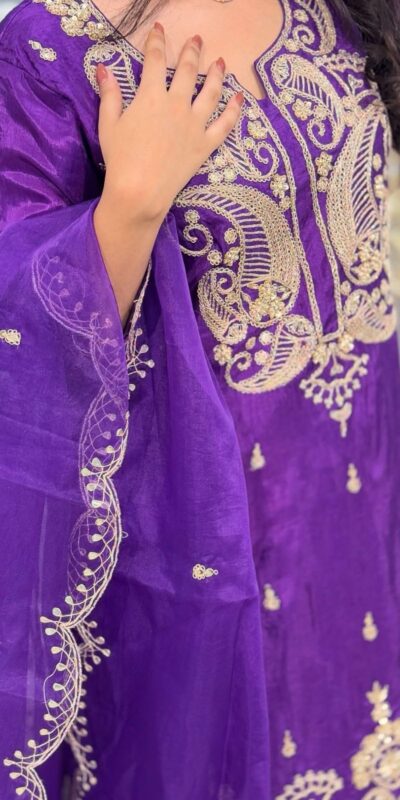 BE 352 Purple Color Chinon Cording Sequence Embroidery Work Salwar Suit Casual, Wedding, Festive, Events . Expected Delivery 4-6 Working Days @1699/- only | Casual Suits, Jump Suits, Creative suits, Designer Suits, Palazzo Suits, Party Wear Suits, Patiala Suits, Salwar suit, Straight Suits