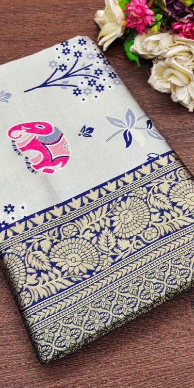 KP 6004 Purple Soft Lichi Silk Jacquard Work With Designer Work Saree. Grab it for ₹1499. Delivery 4-6 Working Days. Shop now. | Embroidered Sarees, Bollywood Sarees, Creative Sarees, Designer Sarees, Ethnic Saree, Modern Digital sarees, Party Wear Sarees, Sarees