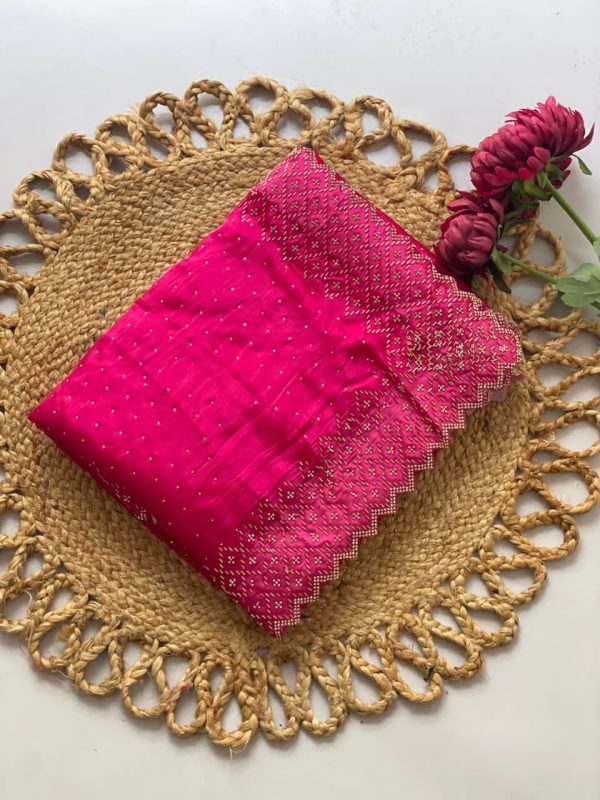 Rani Jimmy Choo Diamond Saree