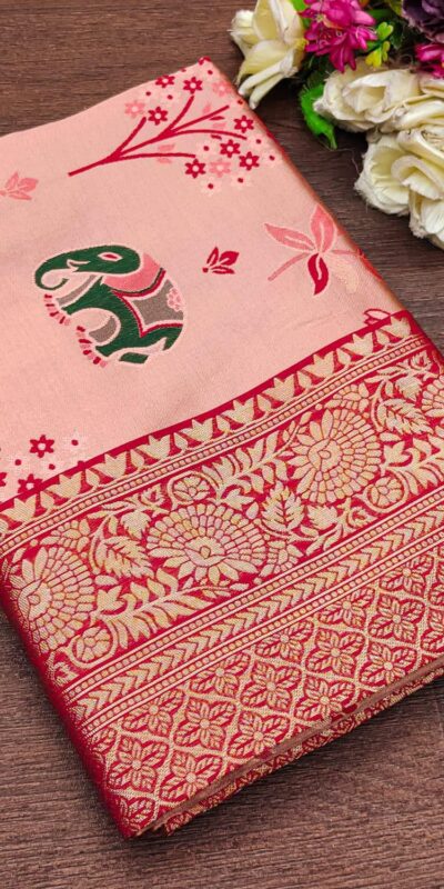 KP 6004 Red Soft Lichi Silk Jacquard Work With Designer Work Saree. Grab it for ₹1499. Delivery 4-6 Working Days. Shop now. | Embroidered Sarees, Bollywood Sarees, Creative Sarees, Designer Sarees, Ethnic Saree, Modern Digital sarees, Party Wear Sarees, Sarees