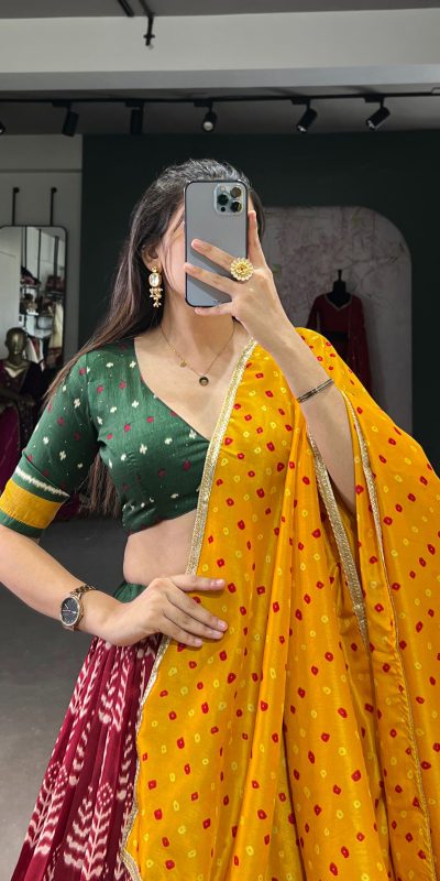 LNB 1200 Red Color Tushar Silk Print With Foil Work Lehenga Choli Wedding, Party, Festive, Events Etc. Delivery 4-6 Working Days Rs 3199 | Creative Lehenga, Bollywood Lehenga, Designer Lehenga, Embroidered Lehenga, Lehenga, Party Wear Lehenga