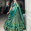 LNB 1210 Sea Green Color Tasar Silk Floral Print With Foil Print Lehenga Choli Wedding, Party, Festive, Events Etc. Delivery 4-6 Working Days Rs 2499 | Creative Lehenga, Bollywood Lehenga, Designer Lehenga, Embroidered Lehenga, Lehenga, Party Wear Lehenga
