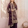 Wine Georgette Sequence Salwar Suit